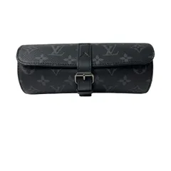 新品同様 ヴィトン LOUIS VUITTON エテュイ 3 モントル モノグラムエクリプス ウォッチケース M43385 IC メンズ