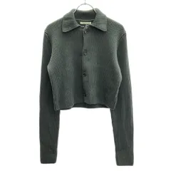 AURALEE オーラリー 25AW SUPER FINE WOOL SOFT RIB KNIT CROPPED SHIRT CARDIGAN カーディガン A25AC01JP グレー系 1のサムネイル