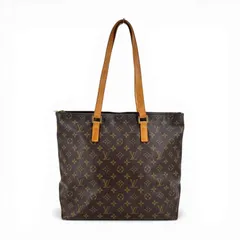 本物 ルイヴィトン LOUIS VUITTON LV カバメゾ モノグラム ショルダーバッグ トートバッグ ブラウン M51151 ビトン バッグ 中古・ LOUIS VUITTON - ルイヴィトン カバメゾ モノグラム トートバッグ