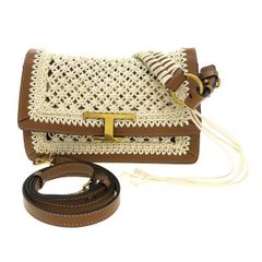 5/31まで出品 Tod's タイムレス ラフィア ショルダーバッグ - メルカリ