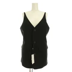 アメリヴィンテージ Ameri VINTAGE 25SS 3WAY PIN TUCK LAYERED VEST キャミソール 前開き M 黒 ブラック Vネック 0125106240820 /YMのサムネイル