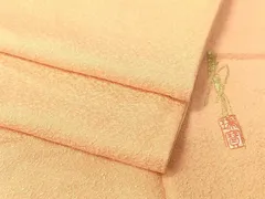 平和屋着物●本草木染作家　瑞寶　色無地　紋意匠　一斤染色　ロング丈　正絹　逸品　CABD8308vp