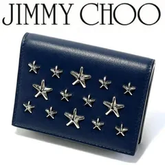 JIMMY CHOO/ジミーチュウ カードケース 名刺入れ AYDEN OSLS/028 NAVY/SILVER 本物 正規品のサムネイル