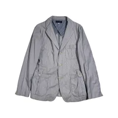 The DUFFER of St.GEORGE ザ・ダファー・オブ・セントジョージ ストライプ 背抜き テーラードジャケット サイズ L /ネイビー系 メンズのサムネイル