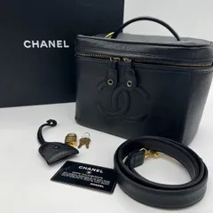 CHANEL シャネル シャネル バニティバッグ キャビアスキン 4番台 ショルダーバッグ ブラック キャビアスキン レザーのサムネイル