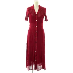 フレイアイディー FRAY I.D 25SS アイレットレースニットワンピース スキッパー インナー付き 0 赤 /CX ■OS