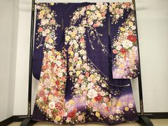 振袖 やまと扱い 刺繍 金彩 紋意匠 身丈165cm 撥水加工済 HKT158 