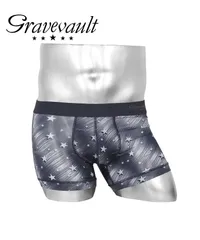 新品 未使用 Gravevault グレイブボールト 下着 【SALE】グレイブお買い得シリーズ3 メンズ ショート ボクサーパンツ 519066 ShelterStarブルーのサムネイル