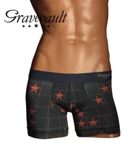 新品 未使用 Gravevault グレイブボールト 下着 【SALE】グレイブお買い得シリーズ4 メンズ ショート ボクサーパンツ 519067 TIMELESSレッドスターのサムネイル