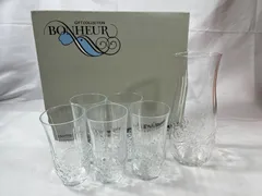 石塚硝子　ADERIA GLASS アデリア　GIFT COLLECTION BONHEUR　クールセット　タンブラー　カラフェ　S-5802　グラス　コップ　硝子　ガラス　ピッチャー　水差し　食器　昭和レトロ　昭和　レトロ