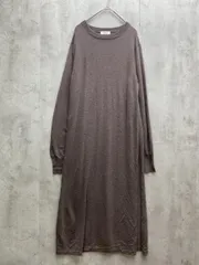 BEAUTY & YOUTH ビューティ&ユース ユナイテッドアローズ サイドスリット ニット ワンピース うす紫 ◇■レディース