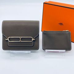 新品』HERMES エルメスルリ財布❣️レザー 財布ゴールド金具 - メルカリ