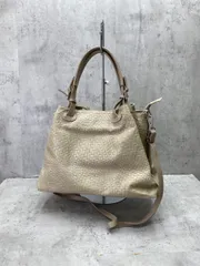 MODE FOURRURE モードフルーレ 本革 クロコダイル柄 2way ショルダー ハンド バッグ ベージュ ■■レディースのサムネイル