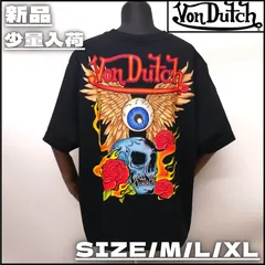 【新作】【VONDUTCH／ボンダッチ・プリントTEE（ブラック）】ストリートファッション Y2K HIPHOP ラッパー 目玉 ガイコツ スカル メンズ レディース ユニセックス ギフト プレゼント 半袖 夏 M L XL 新品未使用 少量入荷 VND9Cのサムネイル