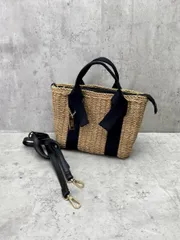 a.v.v アーヴェヴェ カゴ ハンド バッグ 茶 ■■レディース