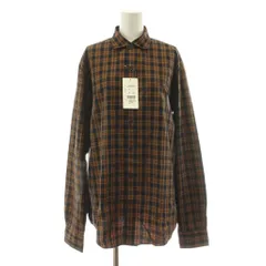 シンゾーン Shinzone 25AW PECK CHECKED SHIRT ペックチェックシャツ 長袖 F0 紺 ネイビー 黄 イエロー 25AMSBL06 /KUのサムネイル