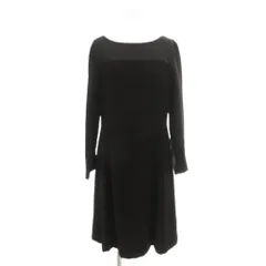 ブラック バイ マウジー BLACK by moussy 美品 ワンピース 長袖 ボートネック ウエスト切り替え 3 黒 ブラック /YJ ■GY59のサムネイル