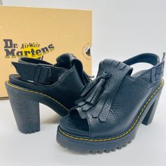Dr. Martens コルデリア ブーティ 厚底 シボ革 Vカット 黒 UK4 - メルカリ