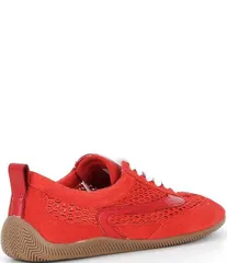 ジャンビニ レディース ボトムス カジュアルパンツ メッシュ スニーカー スエード Gianni Bini Cable Suede and Mesh Retro Sneakers Eclipse Red レッド