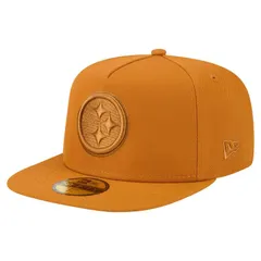 ニューエラ メンズ アクセサリー 帽子 Tシャツ Mens New Era Brown Pittsburgh Steelers Color Pack AFrame 59FIFTY Fitted Hat Stl Brown ブラウン
