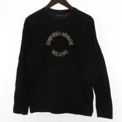 エンポリオアルマーニ EMPORIO ARMANI ロゴプリント Tシャツ ロンT 長袖 ブラック S ■ECD001のサムネイル
