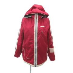 エレッセ ellesse スキーウエア ジャケット ミドル丈 フード付き L レッド 赤 /SY2 ■GY58