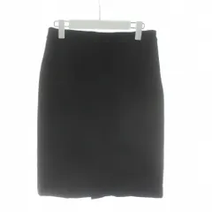 モディファイ Modify スカート 40 黒 ブラック 無地 タイトシルエット ひざ丈 /PP ■GY58