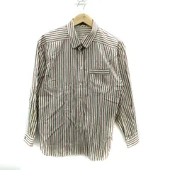 レリアン Leilian カジュアルシャツ 長袖 ストライプ柄 9 マルチカラー /SM26 ■GY61