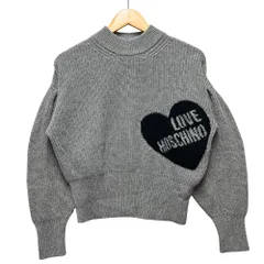 MOSCHINO モスキーノ KD9253127 LOVE MOSCHINO レディース ニットセーター グレー サイズ1 正規品 / 54336のサムネイル