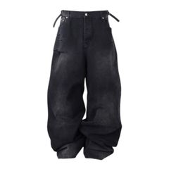 emostanceclub destroyed baggy wide jeans - メルカリ