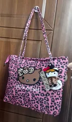 ハローキティ ピンク レオパード ショルダーバッグ (ぬいぐるみ含む)