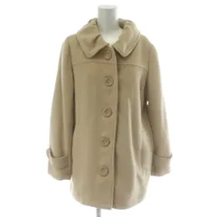 ナイスクラップ NICE CLAUP ナチュラルクチュール natural couture コート ベージュ ラウンドカラー シングルブレスト 長袖 /PP ■GY58のサムネイル