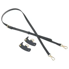 【新品】 uxcell レザーバッグストラップ 交換用 調整可能 クロスボディストラップ ショルダーバッグ ハンドバッグ用 グレー 金バックル 1セット 1