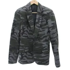 ザラマン ZARA MAN テーラードジャケット ミドル丈 総裏地 36 S マルチカラー 迷彩柄 カモフラ柄 /SM51 ■GY58