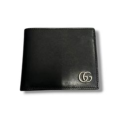 GUCCI オールドグッチ 二つ折り財布 Gロゴ金具 レザー 刻印