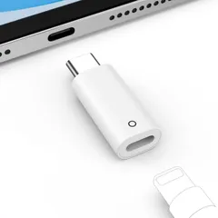 【在庫処分】MoKo ApplePencil 第1世代 USB-C 変換アダプター iPad第10世代/iPad A16(第11世代) のみ対応  アップルペンシル第1世代 専用 充電アダプター 変換コネクタ ライトニングメスからType-Cに変換 アダプタ