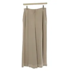 ミラオーウェン Mila Owen ワイドパンツ １ ベージュ 無地 ワイドシルエット センタープレス /LP ■GY60