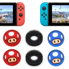 【人気商品】スイッチ/有機EL/ライト対応 フリーク switch適用スティックカバー ジョイコン スティックカバー アナログスティックカバー switch/有機EL/lite 対応 スティックカバー アシストリング (スティック カバー4つ/アシストリング2のサムネイル