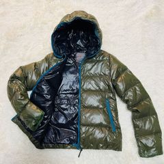 未使用級】DUVETICA ダウンジャケット ネイビー×イエロー 50サイズ 