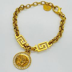 希少✨ヴェルサーチ ブレスレット メデューサ 喜平チェーン - メルカリ