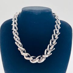 美品 Tiffany フォージ ラージ リンク ネックレス いぶし仕上 シルバー