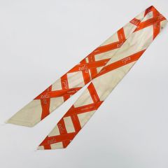 ☆最安GWセール☆ HERMES ツイリー シルクスカーフ 幾何学模様 ピンク