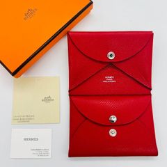 エルメス カルヴィデュオ カード・コインケース ヴォーエプソン U刻印