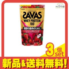 SAVAS WHEY PROTEIN 100 ストロベリー 980g 3袋 - メルカリ