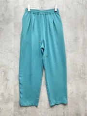 Samansa Mos2 blue サマンサモスモス ブルー イージー パンツ sizeM/緑系 ■◆レディース