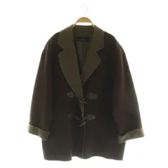 リンディ Lindy バイカラーダッフルコート ウール混 13R ブラウン /MY ■OS ■GY58