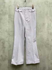 新品 VIS ビス BVS-12090-A ミジンコ千鳥チェック フレア パンツ sizeM/ラベンダー ■◆レディース