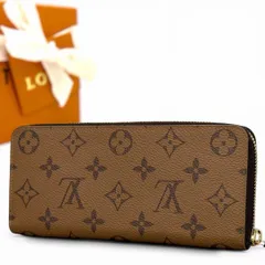 新品に近い　箱付き　ルイヴィトン　ポルトフォイユクレマンス　リバース　モノグラム ヴィトン　ポルトフォイユ　クレマンス　モノグラムリバース ラウンドジップ