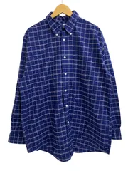 BROOKS BROTHERS (ブルックスブラザーズ) 長袖シャツ XL チェック柄×ブルー×パープル メンズ/004