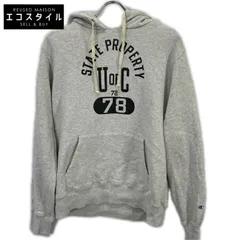 Champion チャンピオン ｸﾞﾚｰ 復刻ﾗﾝﾀｸﾞ ｶﾚｯｼﾞﾛｺﾞ 後付けﾌｰﾄﾞ ﾊﾟｰｶｰ L